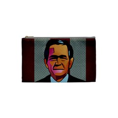 George W Bush Pop Art President Usa Cosmetic Bag (small)  by BangZart