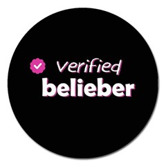 Verified Belieber Magnet 5  (round) by Valentinaart