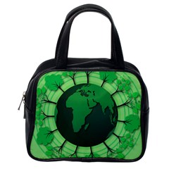 Earth Forest Forestry Lush Green Classic Handbags (one Side) by BangZart