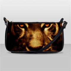 Cat Tiger Animal Wildlife Wild Shoulder Clutch Bags by Celenk