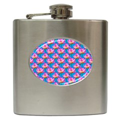 Seamless Flower Pattern Colorful Hip Flask (6 Oz) by Celenk