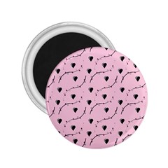 Love Hearth Pink Pattern 2 25  Magnets by Celenk