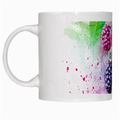 Blackberry Fruit Art Abstract White Mugs by Celenk