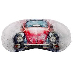 Red Car Old Car Art Abstract Sleeping Masks by Celenk