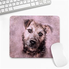 Dog Pet Terrier Art Abstract Large Mousepads by Celenk