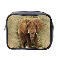 Elephant Animal Art Abstract Mini Toiletries Bag 2-side by Celenk