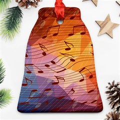 Music Notes Ornament (bell) by linceazul