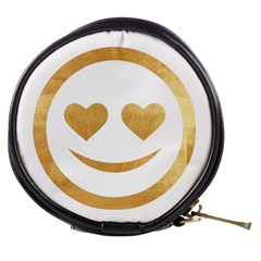 Gold Smiley Face Mini Makeup Bags by NouveauDesign