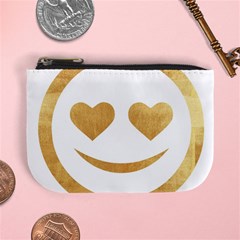 Gold Smiley Face Mini Coin Purses by NouveauDesign