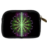 Fractal Purple Lime Pattern Digital Camera Cases Back