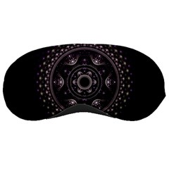 Fractal Mandala Circles Purple Sleeping Masks by Celenk