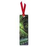 Fractal Green Gears Fantasy Small Book Marks Front