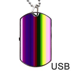 Abstract Background Pattern Textile 2 Dog Tag Usb Flash (one Side) by Celenk