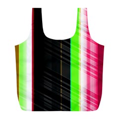 Abstract Background Pattern Textile Full Print Recycle Bags (l)  by Celenk