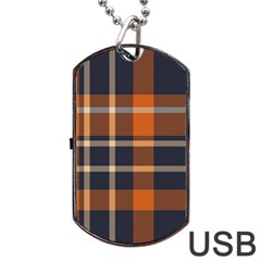 Abstract Background Pattern Textile 6 Dog Tag Usb Flash (one Side) by Celenk