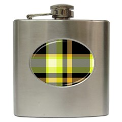 Tartan Abstract Background Pattern Textile 5 Hip Flask (6 Oz) by Celenk