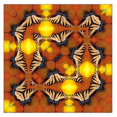 Dancing Butterfly Kaleidoscope Large Satin Scarf (square) by Celenk