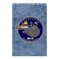 Uss Virginia ( Ssn 774 ) Crest Shower Curtain 48  X 72  (small) by Bigfootshirtshop