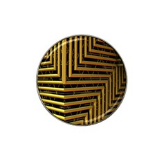 Modern Art Sculpture Architecture Hat Clip Ball Marker by Celenk