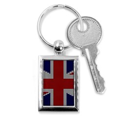 Union Jack Flag British Flag Key Chains (rectangle)  by Celenk