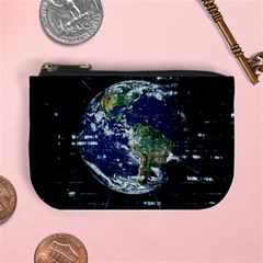 Earth Internet Globalisation Mini Coin Purses by Celenk