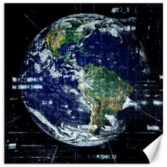 Earth Internet Globalisation Canvas 16  X 16   by Celenk