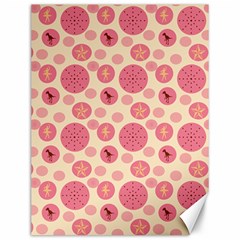 Cream Retro Dots Canvas 12  X 16   by snowwhitegirl