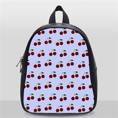 Blue Cherries School Bag (small) by snowwhitegirl