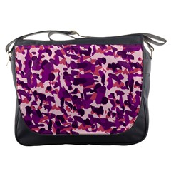 Pink Camo Messenger Bags by snowwhitegirl