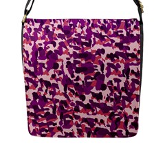 Pink Camo Flap Messenger Bag (l)  by snowwhitegirl