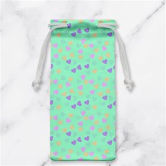 Minty Hearts Jewelry Bag by snowwhitegirl