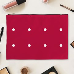 Red Dot Cosmetic Bag (xl) by snowwhitegirl