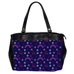 Music Stars Navy Office Handbags (2 Sides)  by snowwhitegirl