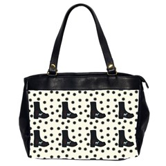 Deer Boots White Black Office Handbags (2 Sides)  by snowwhitegirl