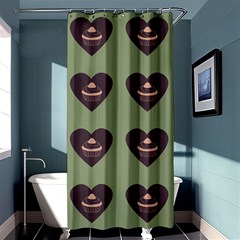 Cupcake Green Shower Curtain 36  X 72  (stall)  by snowwhitegirl