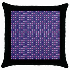 Violet Grey Purple Eggs On Grey Blue Throw Pillow Case (black) by snowwhitegirl