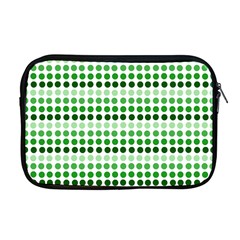 Greenish Dots Apple Macbook Pro 17  Zipper Case by snowwhitegirl