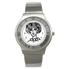 20s Girl Stainless Steel Watch by snowwhitegirl