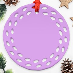 Purple Whim Round Filigree Ornament (two Sides) by snowwhitegirl