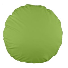 Grassy Green Large 18  Premium Flano Round Cushions by snowwhitegirl