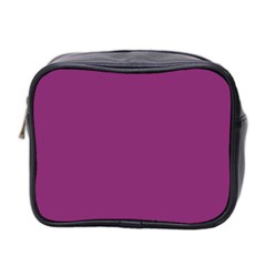 Grape Purple Mini Toiletries Bag 2-side by snowwhitegirl