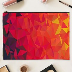 Triangle Geometric Mosaic Pattern Cosmetic Bag (xxxl)  by Nexatart