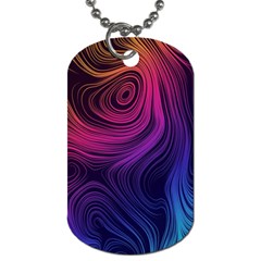 Abstract Pattern Art Wallpaper Dog Tag (two Sides) by Nexatart