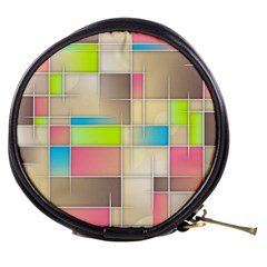 Background Abstract Grid Mini Makeup Bags by Nexatart