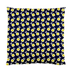 Square Flowers Navy Blue Standard Cushion Case (two Sides) by snowwhitegirl