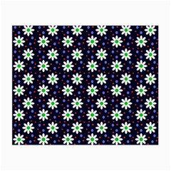 Daisy Dots Navy Blue Small Glasses Cloth by snowwhitegirl