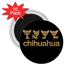 Chihuahua 2 25  Magnets (10 Pack)  by Valentinaart