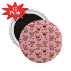 Chihuahua Pattern 2 25  Magnets (10 Pack)  by Valentinaart