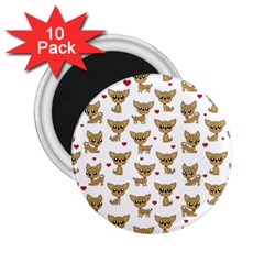 Chihuahua Pattern 2 25  Magnets (10 Pack)  by Valentinaart