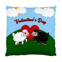 Valentines Day - Sheep  Standard Cushion Case (one Side) by Valentinaart